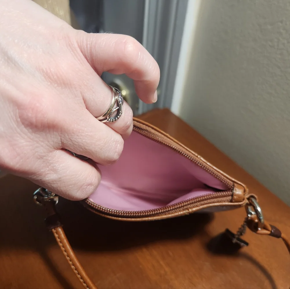 Coach Leatherworks Vintage Brown Leather Wristlet - Picture 5 of 6